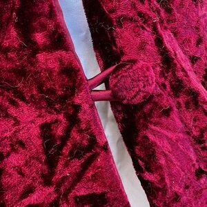 Plush Burgundy Velvet Christmas Tree Skirt